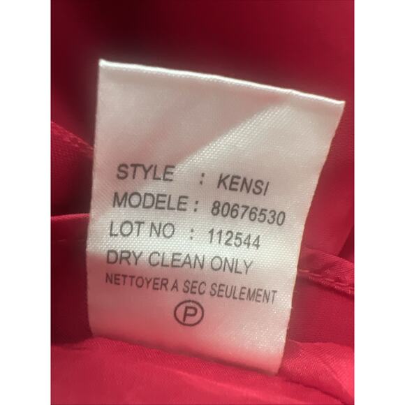 Theory Halter Top Womens Medium Red Kensi Sleeveless Silk Lined Neck Tie Holiday - Picture 5 of 9